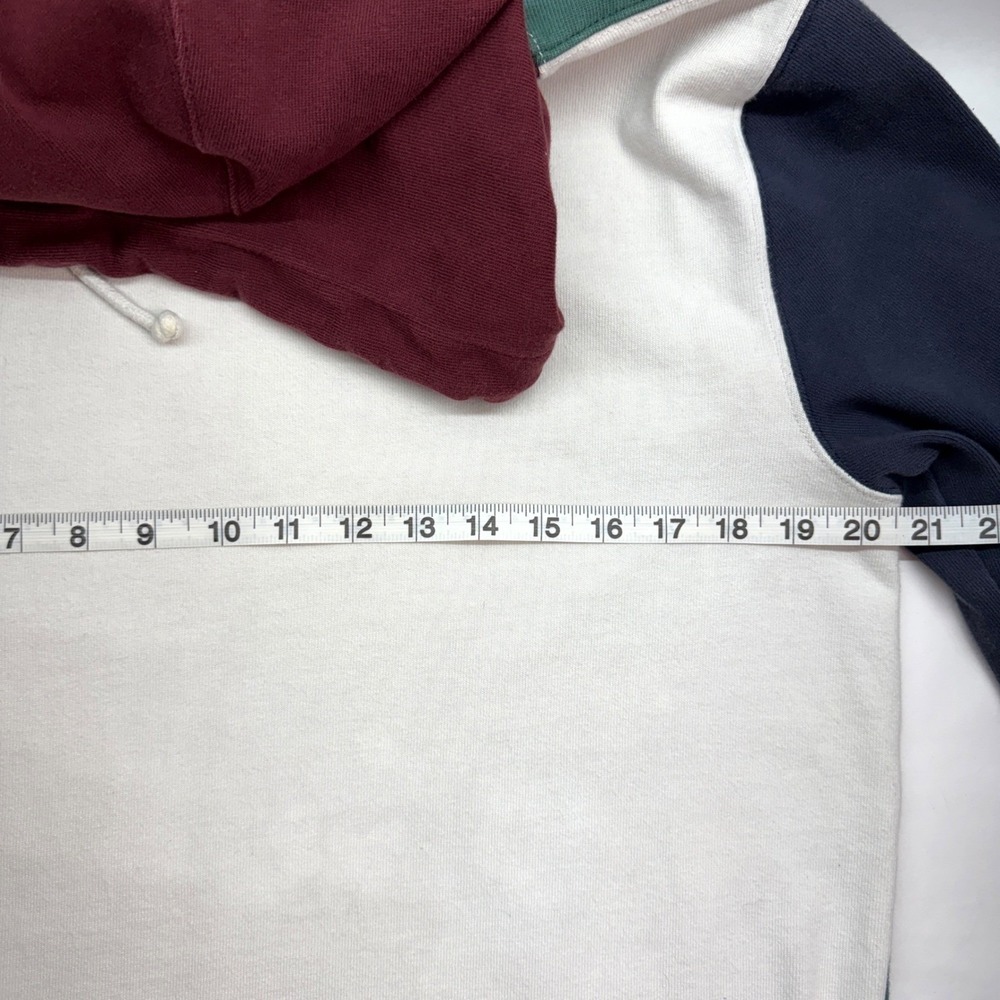 Abercrombie & Fitch Mens Colorblock Rugby Cloth Hoodie Multi Color Medium - Picture 7 of 9